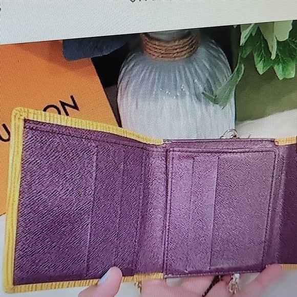 Modified Louis Vuitton Epi Porte Friulle Elise Gold Trifold wallet - Picture 5 of 13